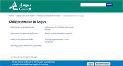 Desktop Screenshot of anguschildprotectioncommittee.org.uk