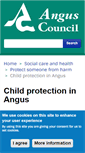 Mobile Screenshot of anguschildprotectioncommittee.org.uk