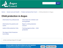 Tablet Screenshot of anguschildprotectioncommittee.org.uk